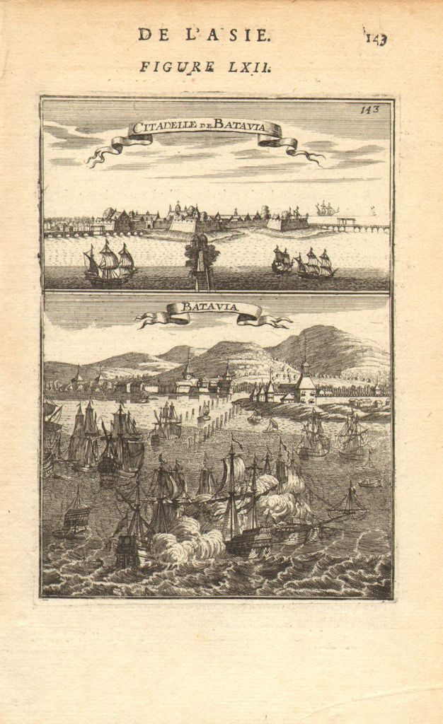 DUTCH EAST INDIES. 'Citadelle de Batavia' (Jakarta) Indonesia. MALLET 1683